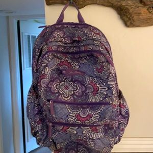 Purple vera bradley backpack